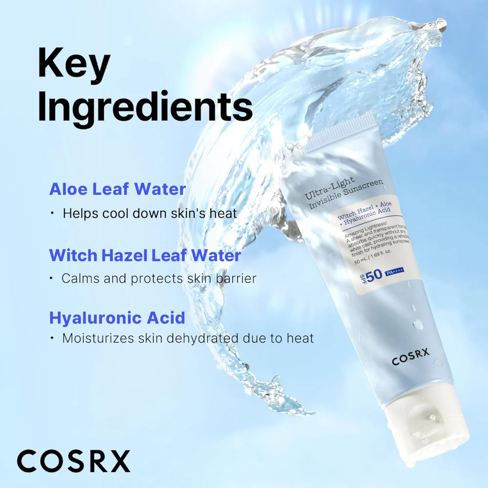 CosRx Ultra Light Invisible Sunscreen PA++++ SPF50  50ml - Image 3