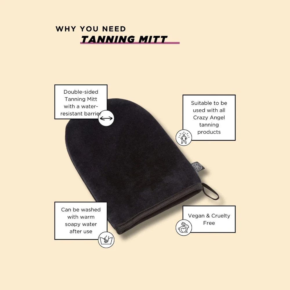 Crazy Angel Velvet Double-Sided Tanning Mitt - Image 3