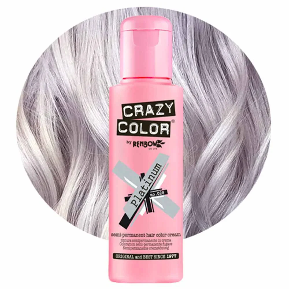 Crazy Colour Platinum Hair Dye 100ml - Image 2