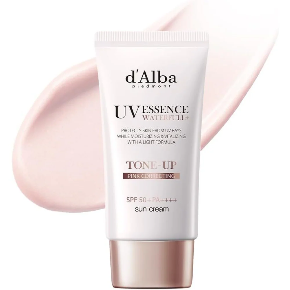 D'Alba UV Essence Waterfull Tone-Up Colour Correcting Sun Cream SPF50+ 50ml - Image 2