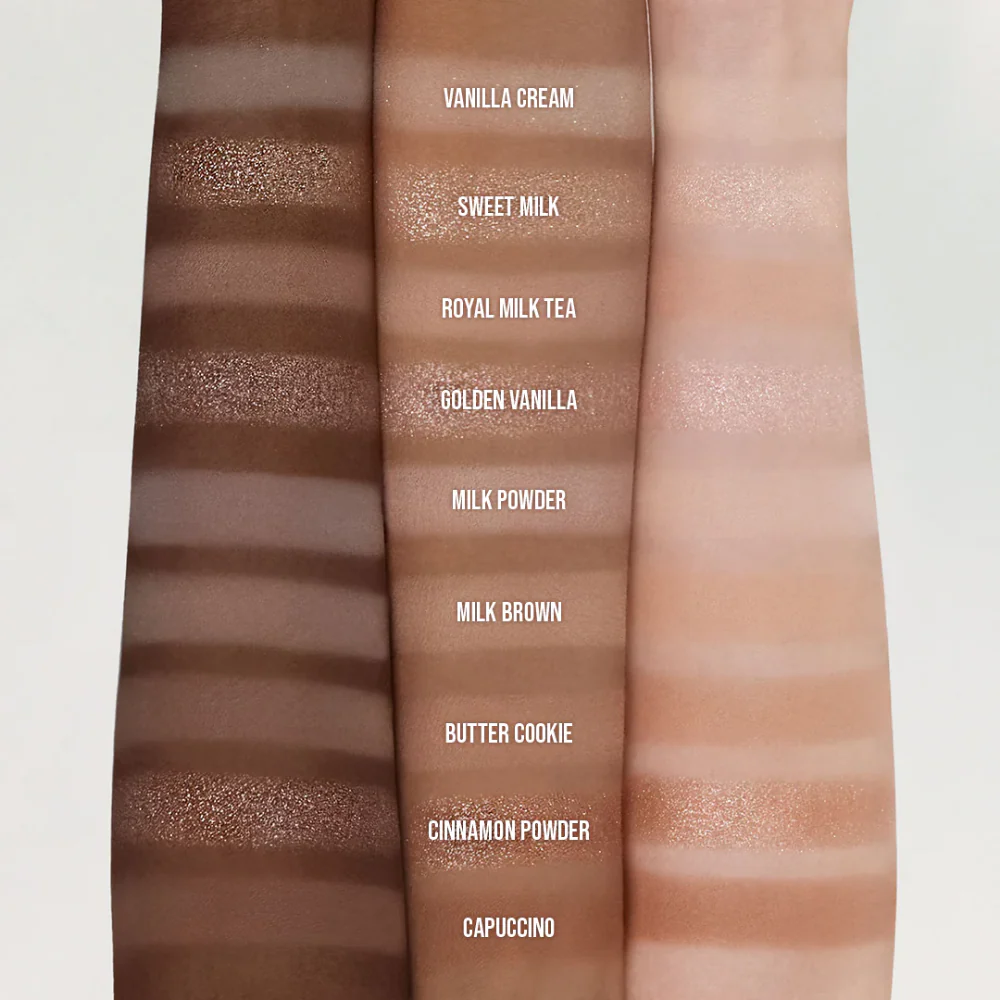 Dasique 9 Colour Eyeshadow Palette #07 Milk Latte - Image 7