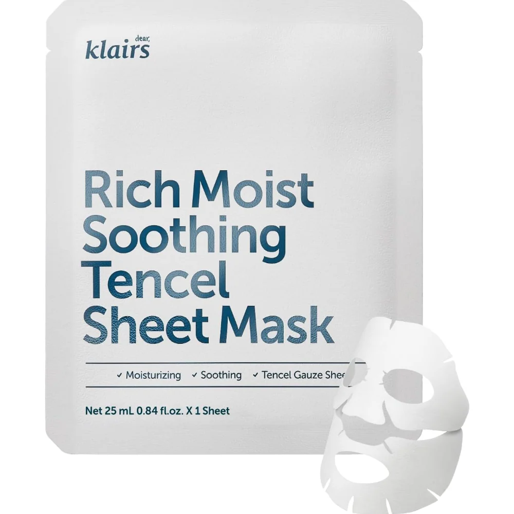 Dear, Klairs Rich Moist Soothing Tencel Sheet Mask 25ml - Image 2
