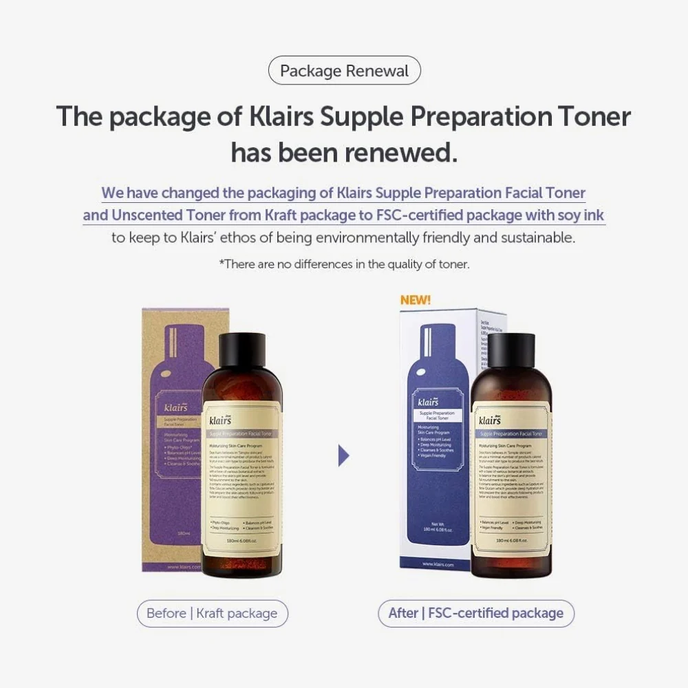 Dear, Klairs Supple Preparation Facial Toner 180ml - Image 5