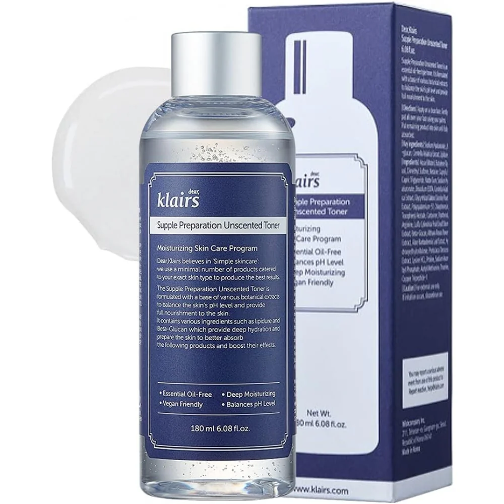 Dear, Klairs Supple Preparation Facial Toner Unscented 180ml - Image 2