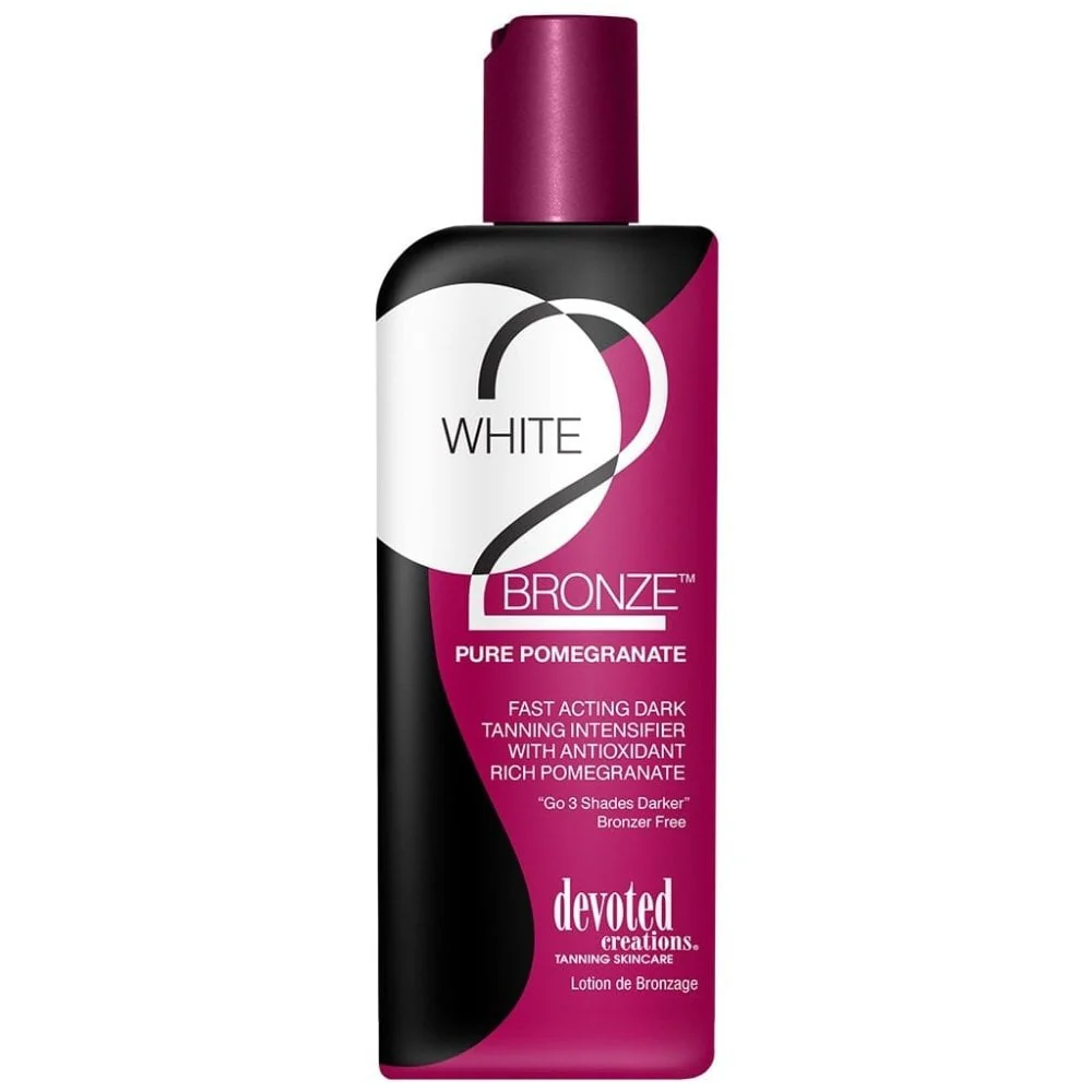 Devoted Creations White2Bronze Pure Pomegranate Dark Intensifier Tanning Accelerator Duo 2 x 251ml - Image 2
