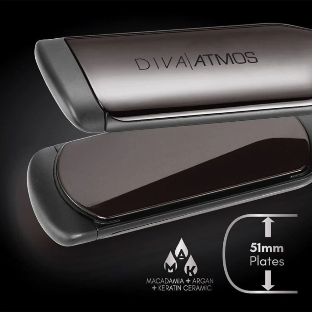 Diva Pro Atmos XXL Wide Plate Professional Styler 51mm - Image 3