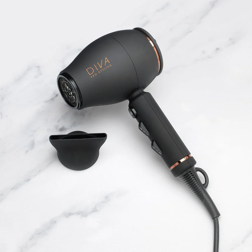 Diva Pro Intenso 4000 Compact Hair Dryer Black - Image 5