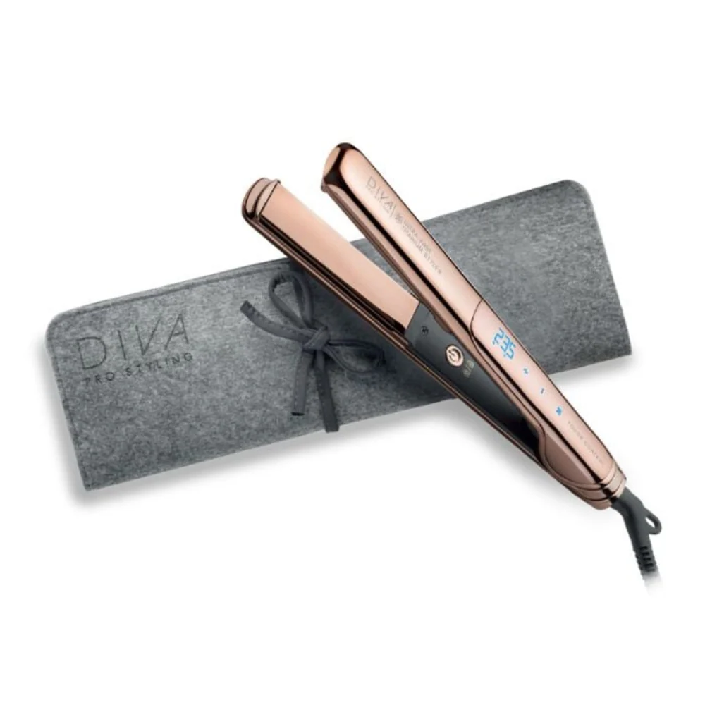 Diva Pro Ultra Fast Titanium Hair Straightener Gold - Image 2