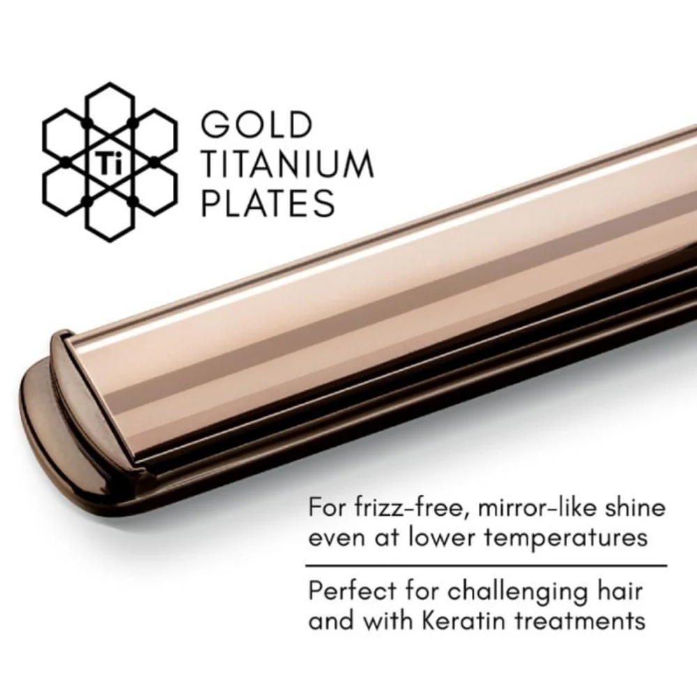 Diva Pro Ultra Fast Titanium Hair Straightener Gold - Image 3