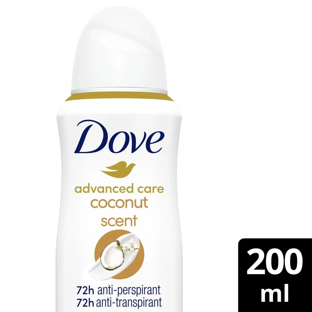 Dove Advanced Care 72h Coconut & Jasmine Flower Anti-Perspirant Deodorant Spray 200ml - Image 2