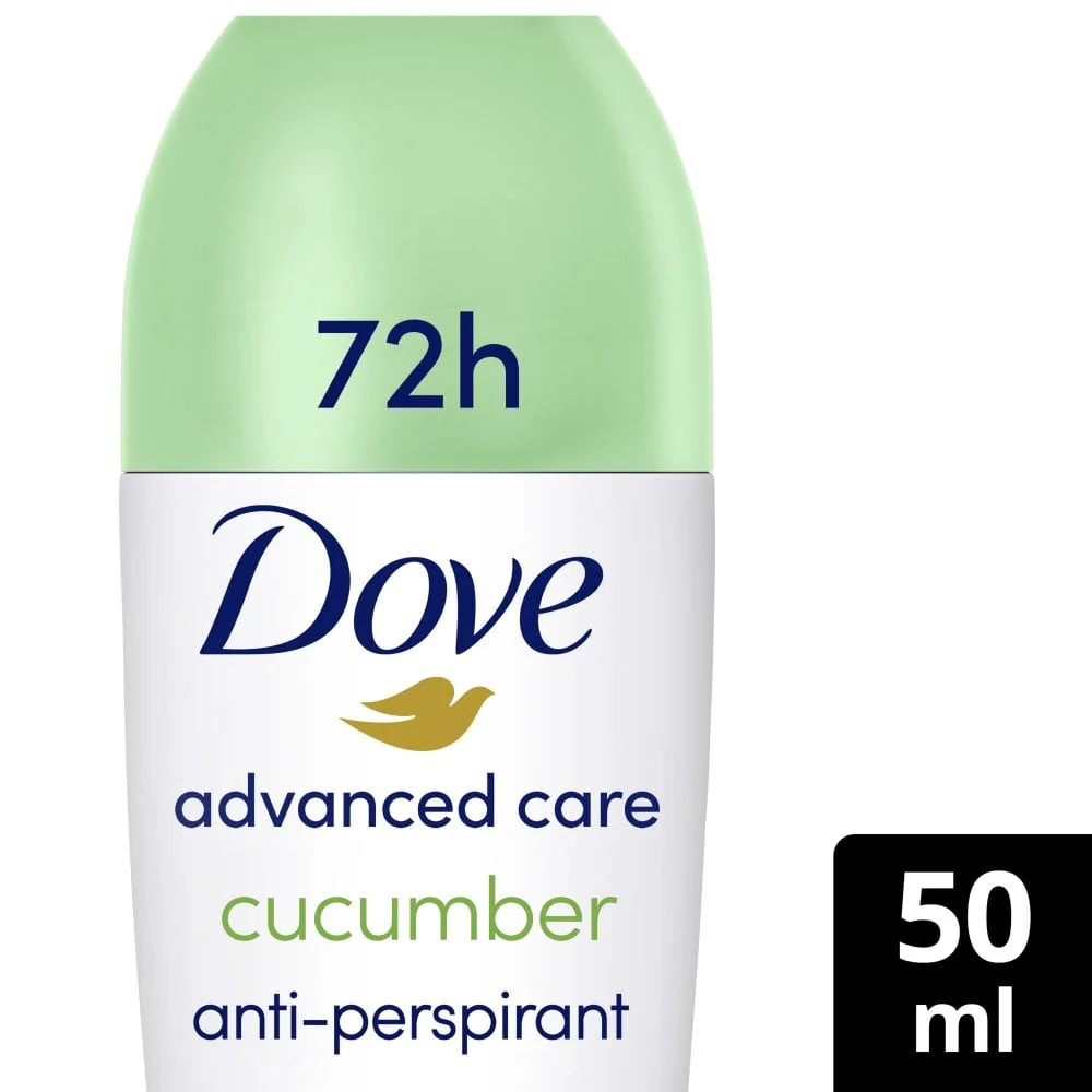 Dove Advanced Care 72h Go Fresh Cucumber Anti-Perspirant Deodorant Roll-On 50ml - Image 2
