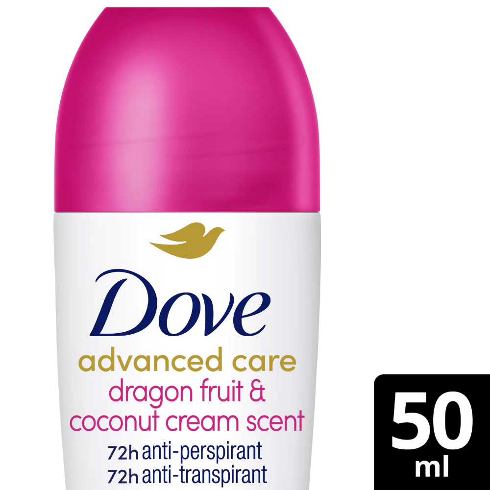 Dove Advanced Care 72h Go Fresh Dragonfruit & Coconut Anti-Perspirant Deodorant Roll-On 50ml - Image 2
