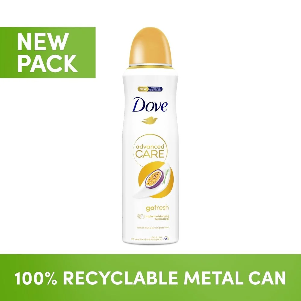 Dove Advanced Care 72h Go Fresh Passion Fruit & Lemongrass Anti-Perspirant Deodorant Spray 200ml - Image 7
