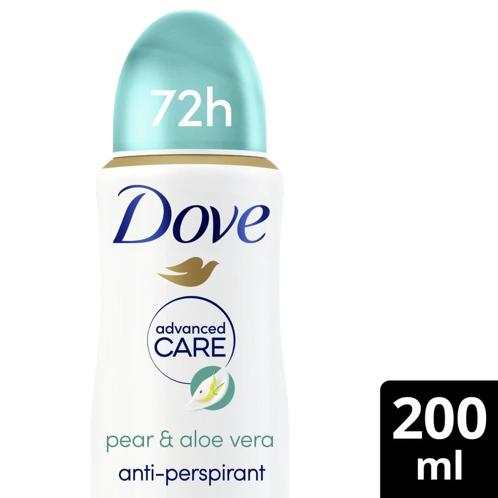 Dove Advanced Care 72h Go Fresh Pear & Aloe Vera Anti-Perspirant Deodorant Spray 200ml - Image 2