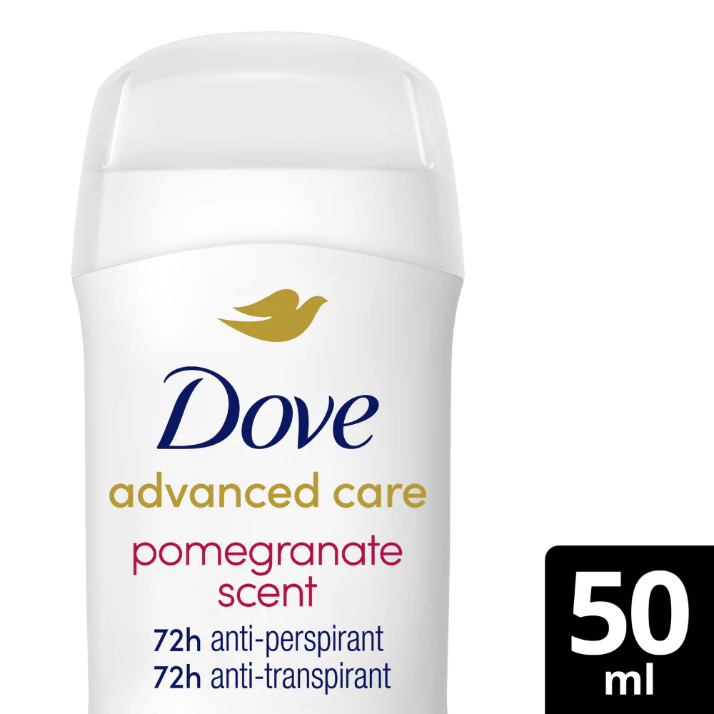 Dove Advanced Care 72h Go Fresh Pomegranate Anti-Perspirant Deodorant Stick 50ml - Image 2