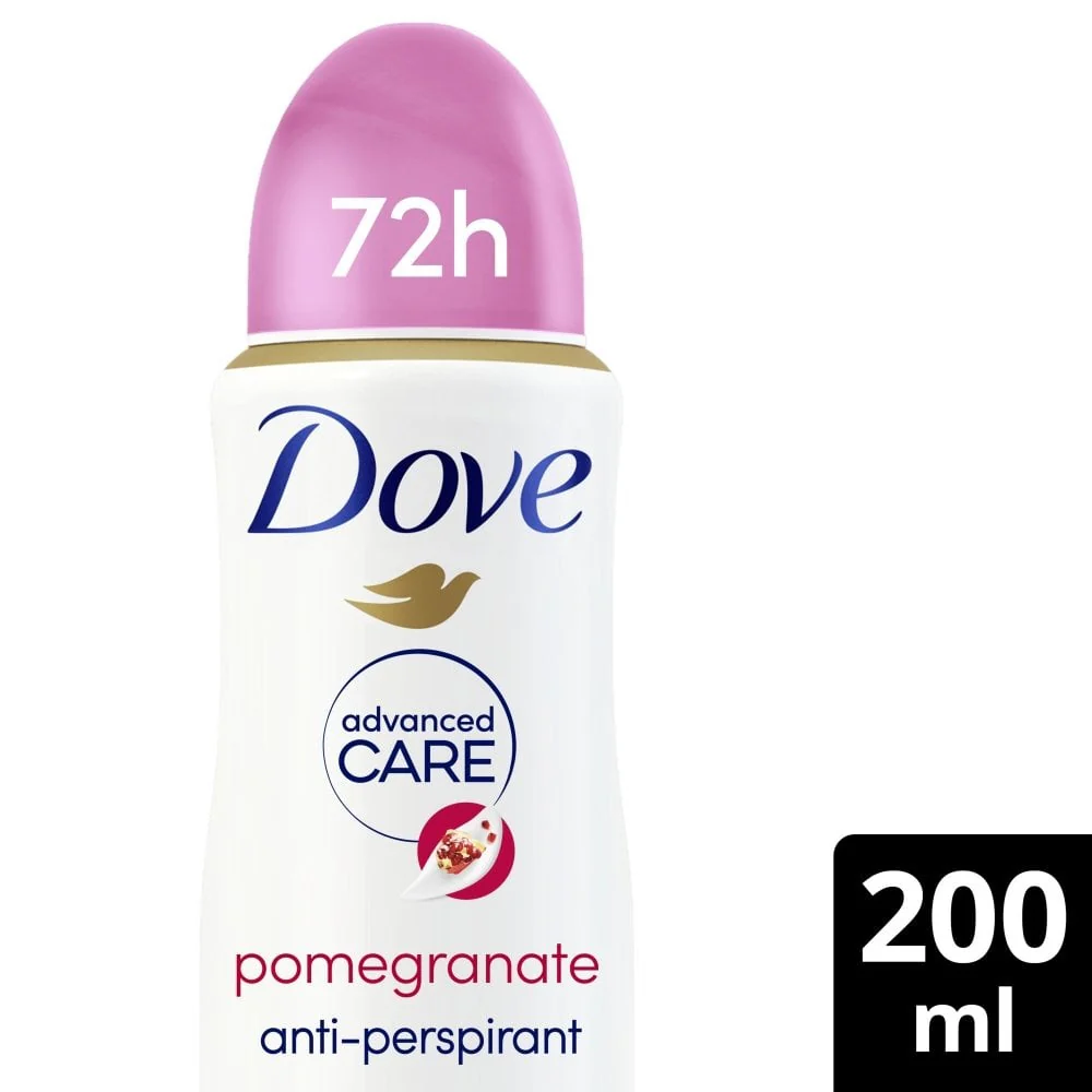 Dove Advanced Care 72h Go Fresh Pomegranate & Lemon Verbena Anti-Perspirant Deodorant Spray 200ml - Image 2