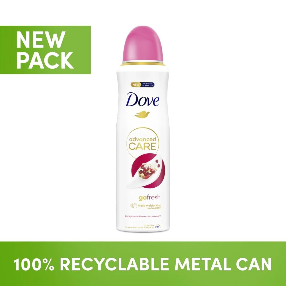 Dove Advanced Care 72h Go Fresh Pomegranate & Lemon Verbena Anti-Perspirant Deodorant Spray 200ml - Image 8