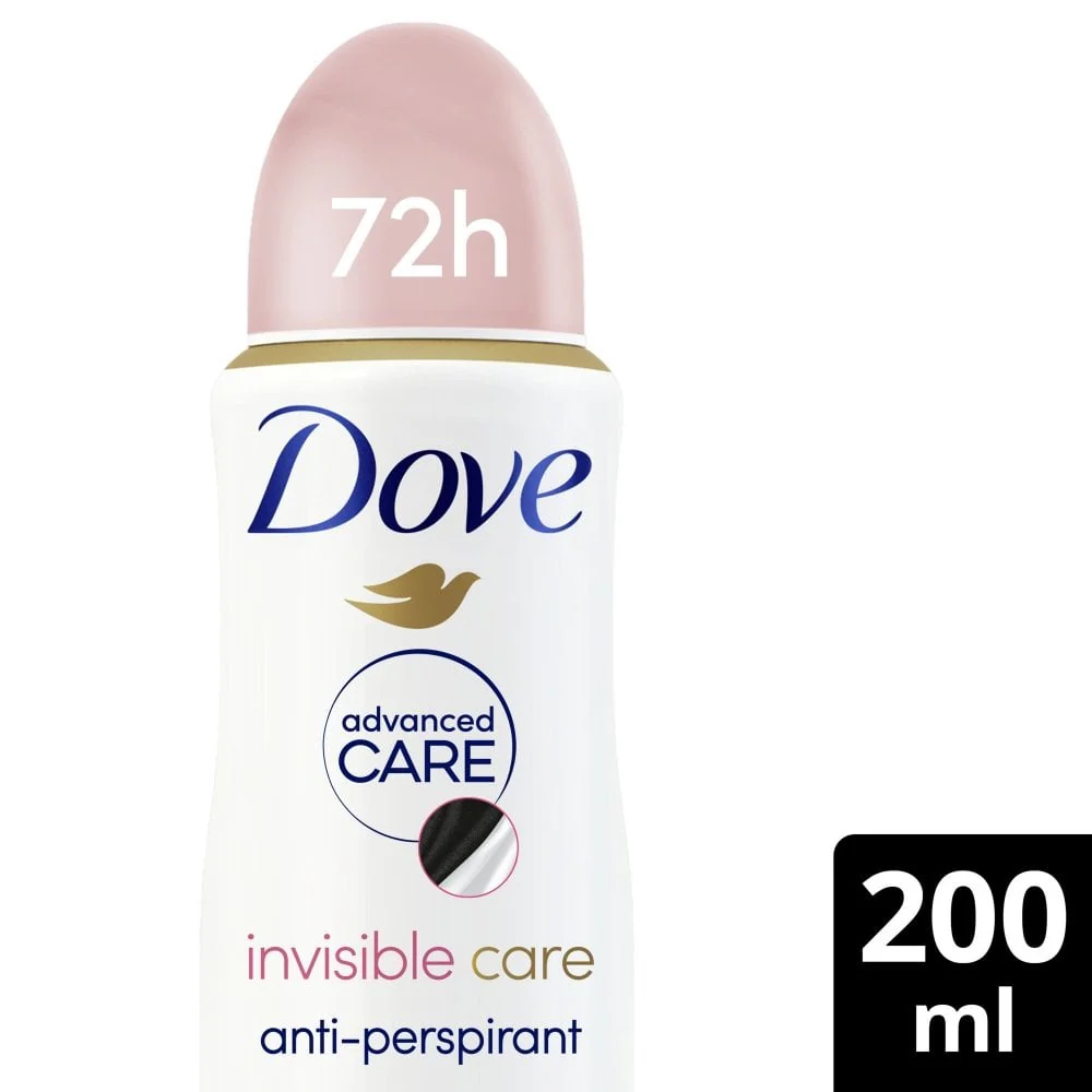 Dove Advanced Care 72h Invisible Care Water Lily & Rose Anti-Perspirant Deodorant Spray 200ml - Image 2