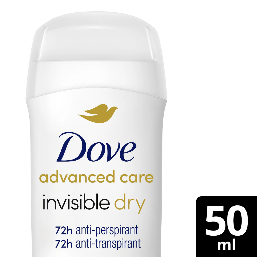 Dove Advanced Care 72h Invisible Dry White Freesia Anti-Perspirant Deodorant Stick 50ml - Image 2