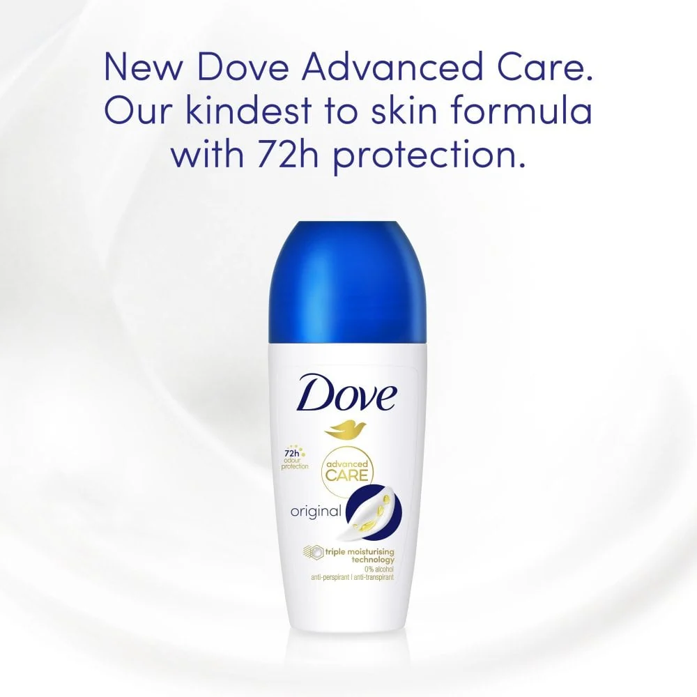 Dove Advanced Care 72h Original Anti-Perspirant Deodorant Roll-On 50ml - Image 3
