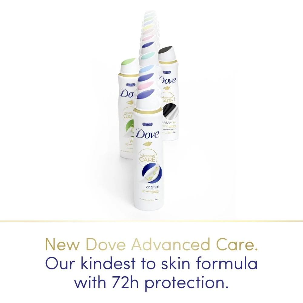 Dove Advanced Care 72h Original Anti-Perspirant Deodorant Spray 200ml - Image 3