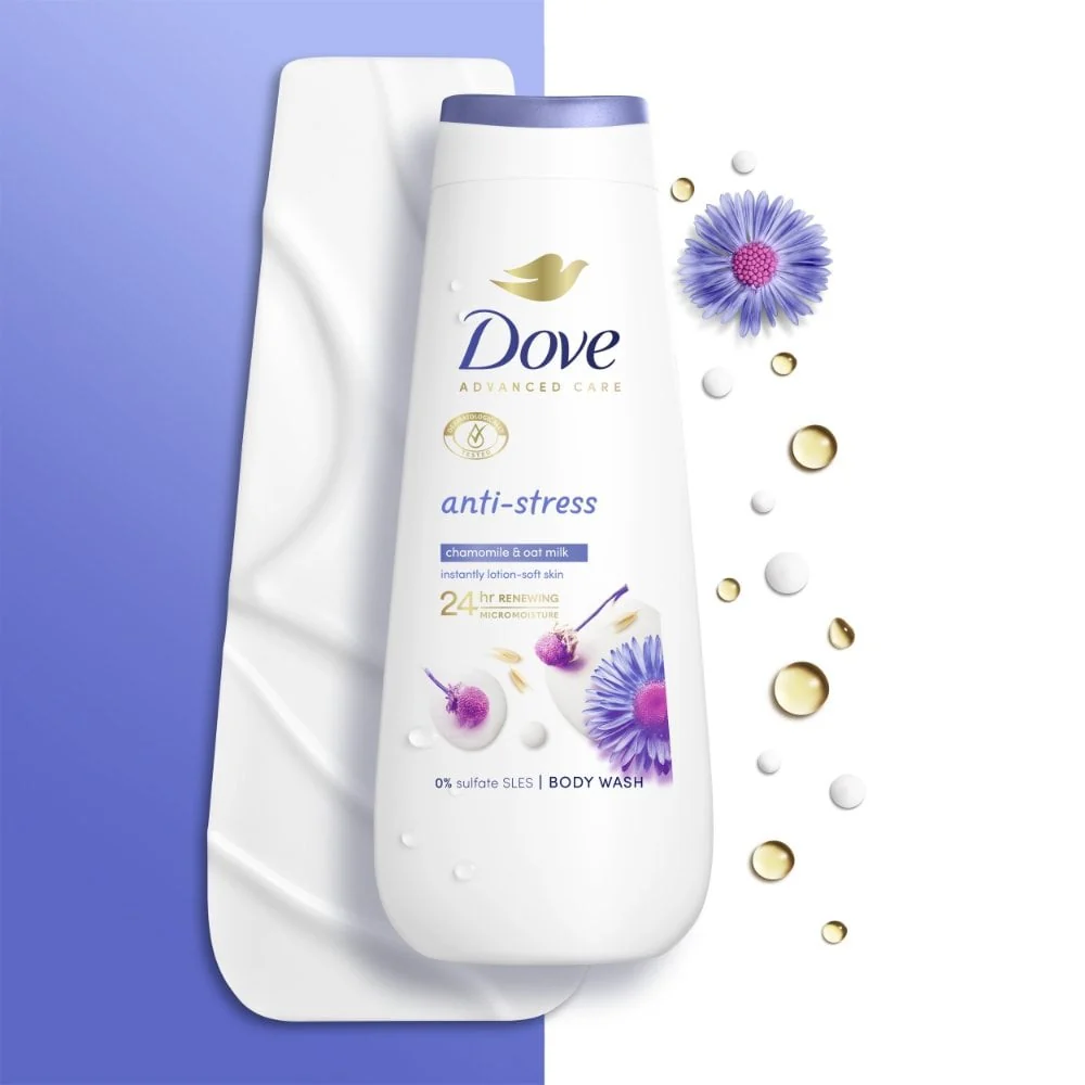 Dove Advanced Care Anti-Stress Body Wash 400ml - Image 4