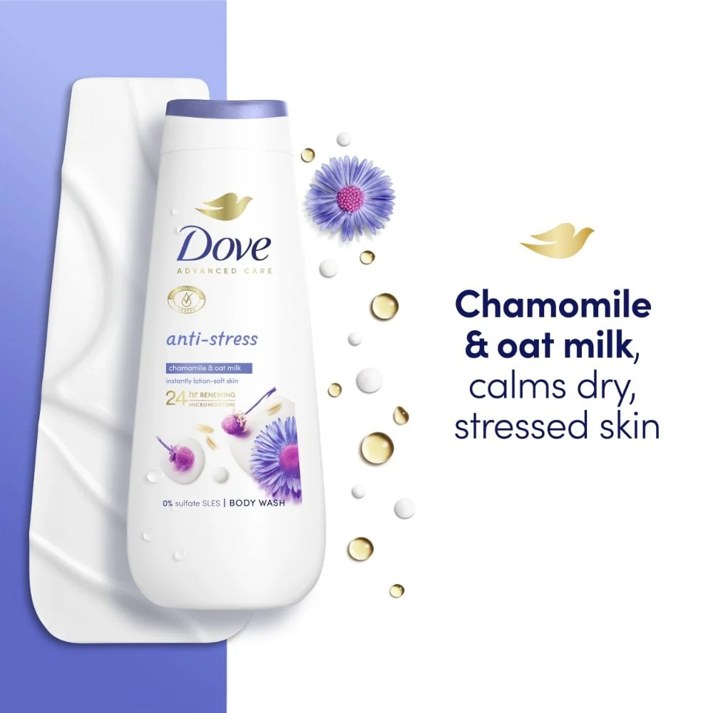 Dove Advanced Care Anti-Stress Body Wash 400ml - Image 5