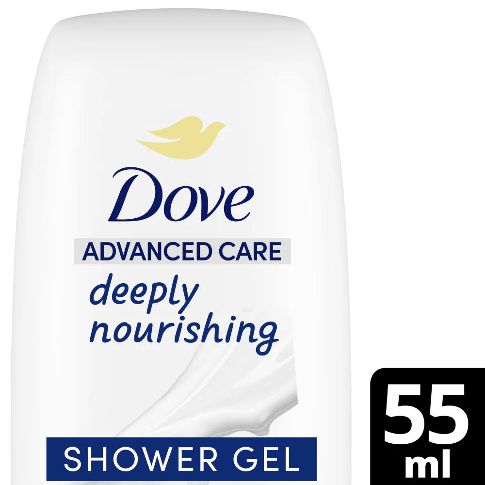 Dove Advanced Care Deeply Nourishing Body Wash 55ml - Image 2