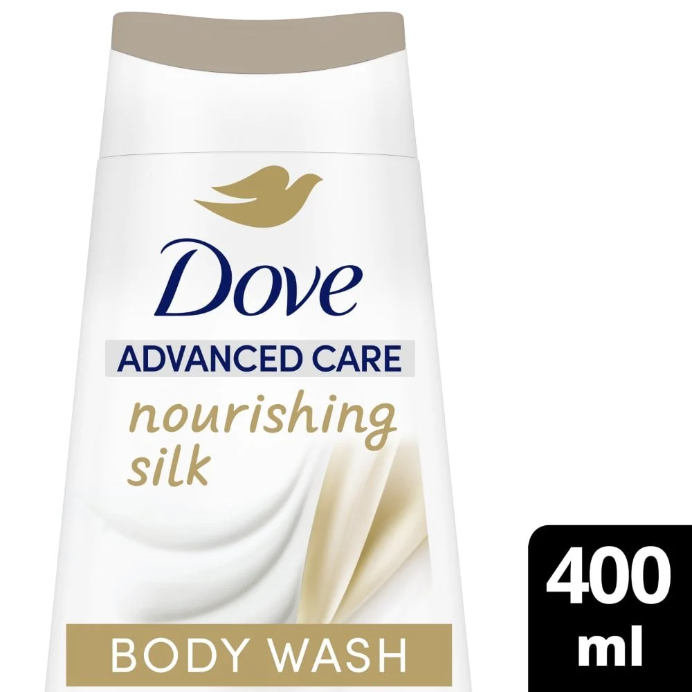Dove Advanced Care Nourishing Silk Body Wash 400ml - Image 3