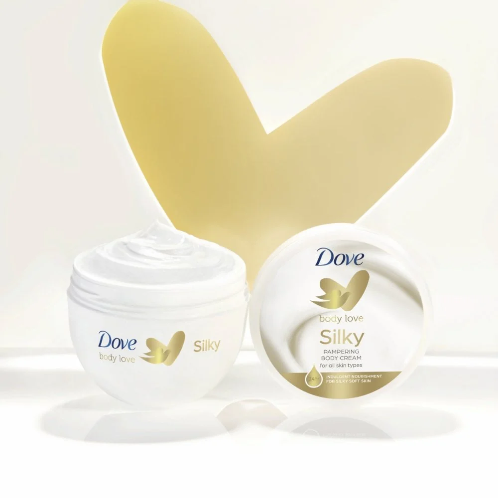 Dove Body Love Silky Pampering Body Cream 300ml - Image 4