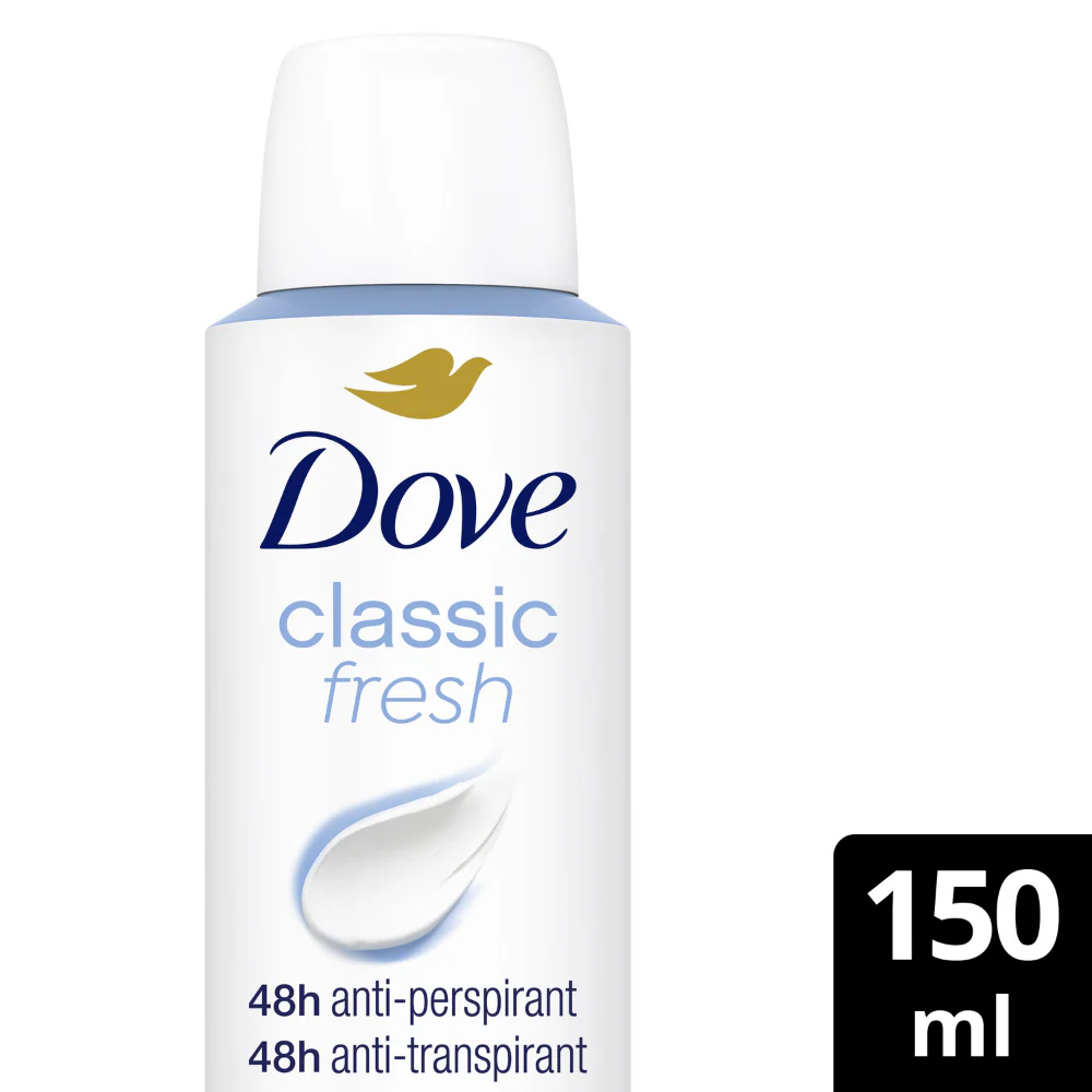 Dove Classic Fresh 48h Anti-Perspirant Deodorant Spray 150ml - Image 2