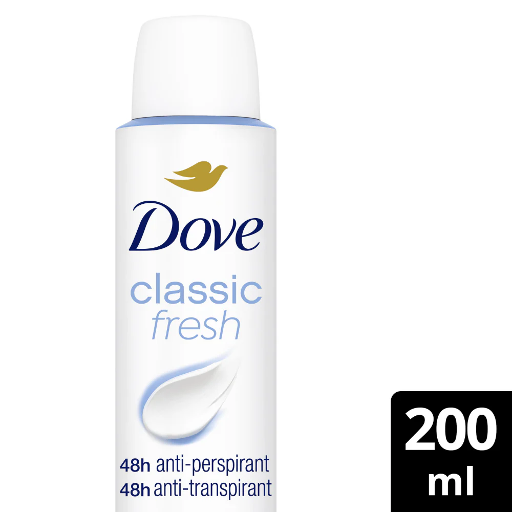 Dove Classic Fresh 48h Anti-Perspirant Deodorant Spray 200ml - Image 2