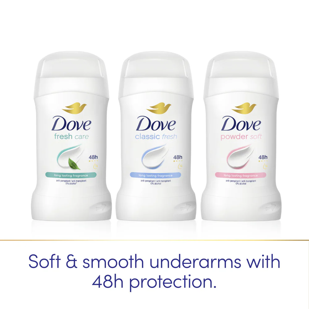 Dove Classic Fresh 48h Anti-Perspirant Deodorant Stick 50ml - Image 4
