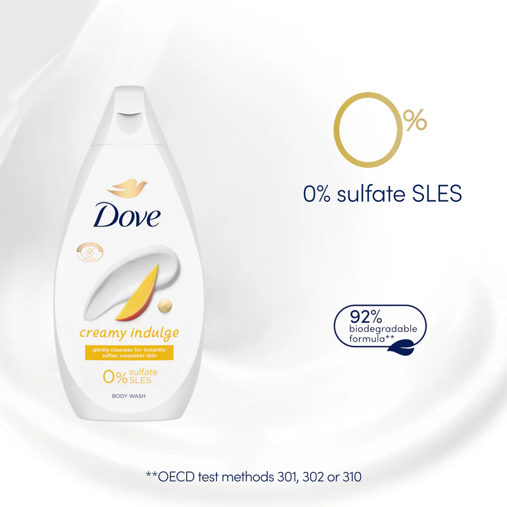 Dove Creamy Indulge Body Wash 450ml - Image 3
