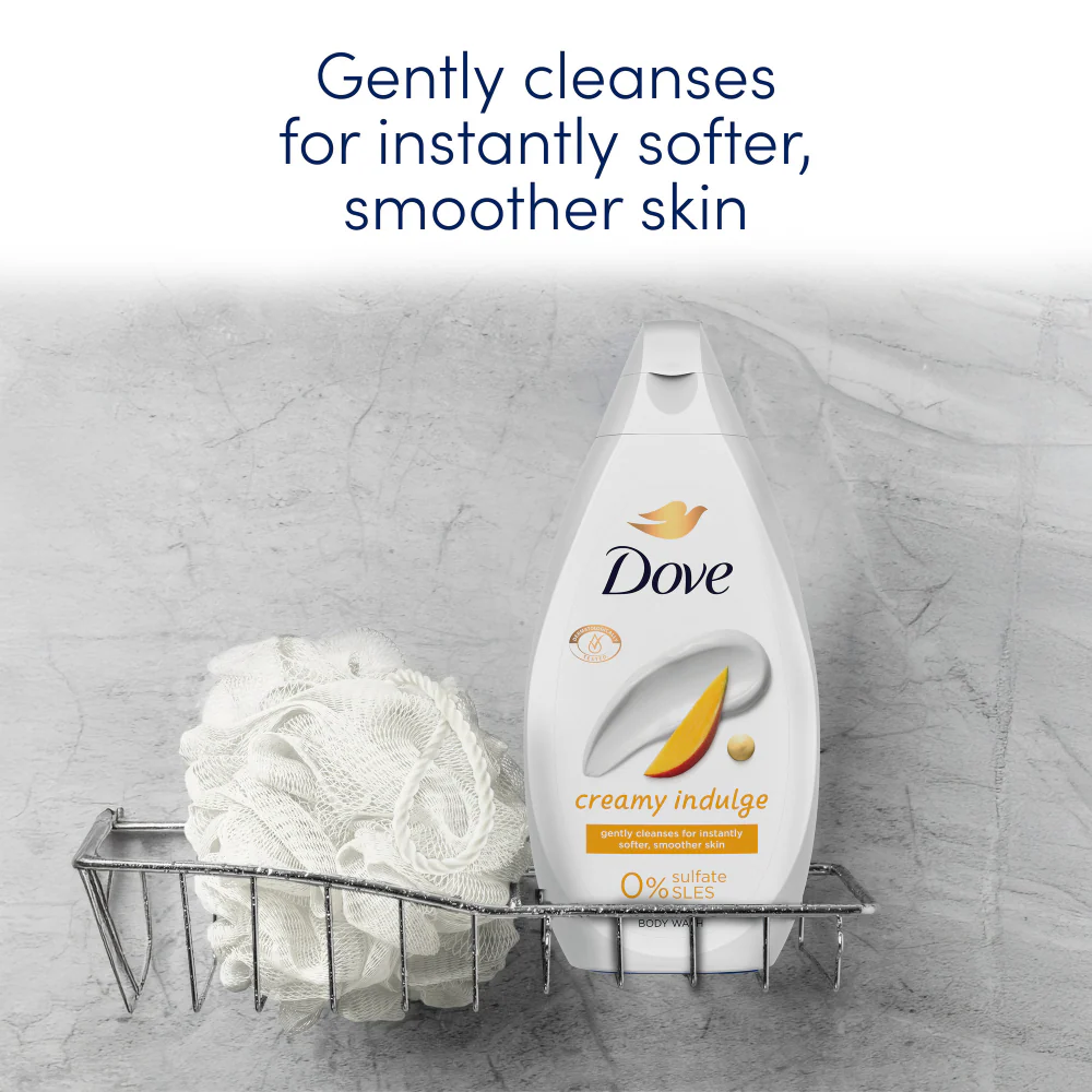 Dove Creamy Indulge Body Wash 450ml - Image 4