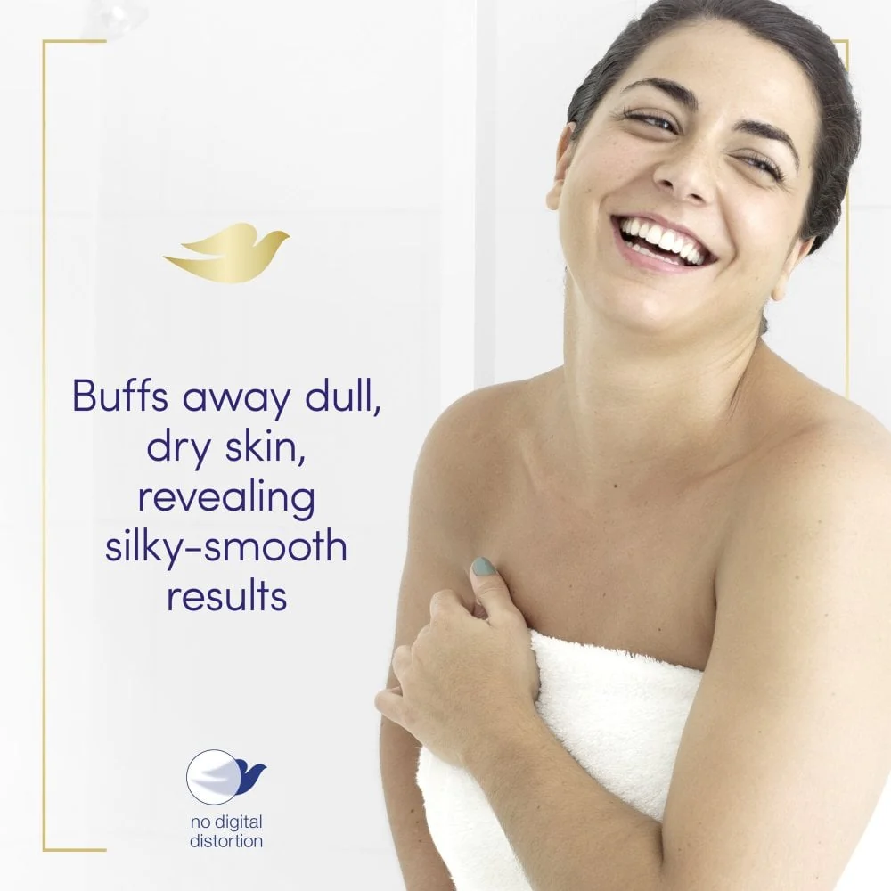 Dove Exfoliating Body Scrub Crushed Macadamia & Rice Milk 225ml - Image 5