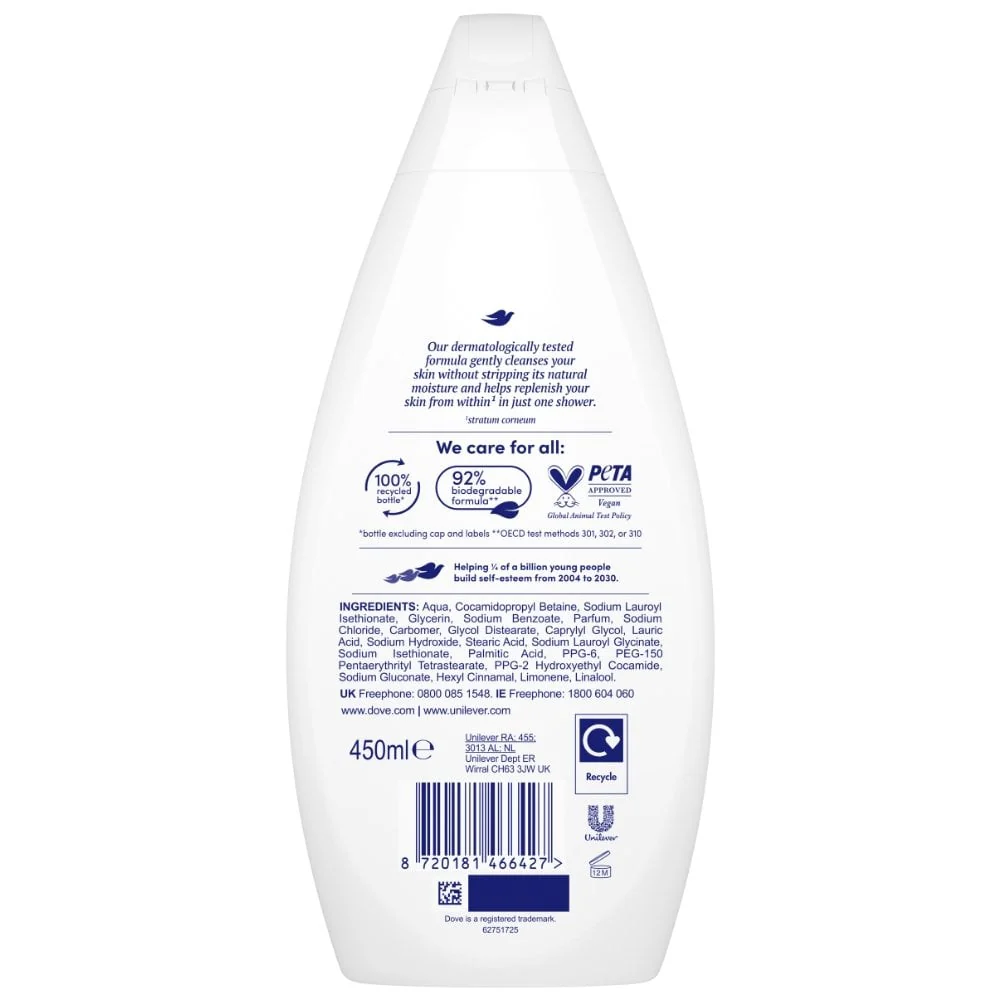 Dove Hydrate Body Wash 450ml - Image 2