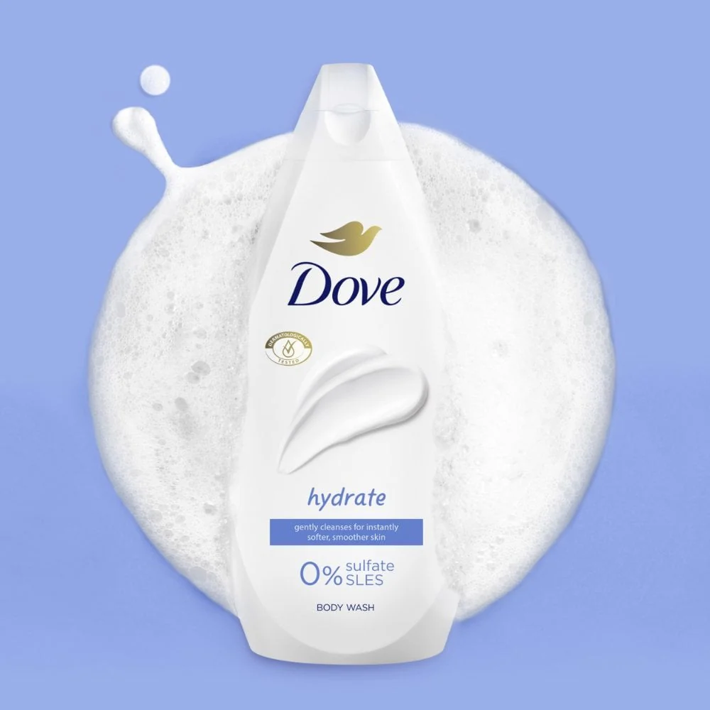 Dove Hydrate Body Wash 450ml - Image 5