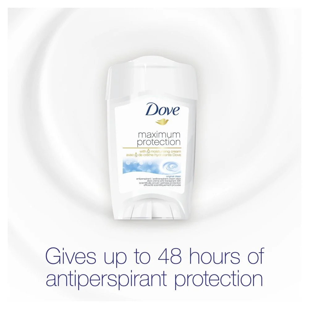 Dove Maximum Protection 48h Original Clean Anti-Perspirant Deodorant Stick 45ml - Image 2