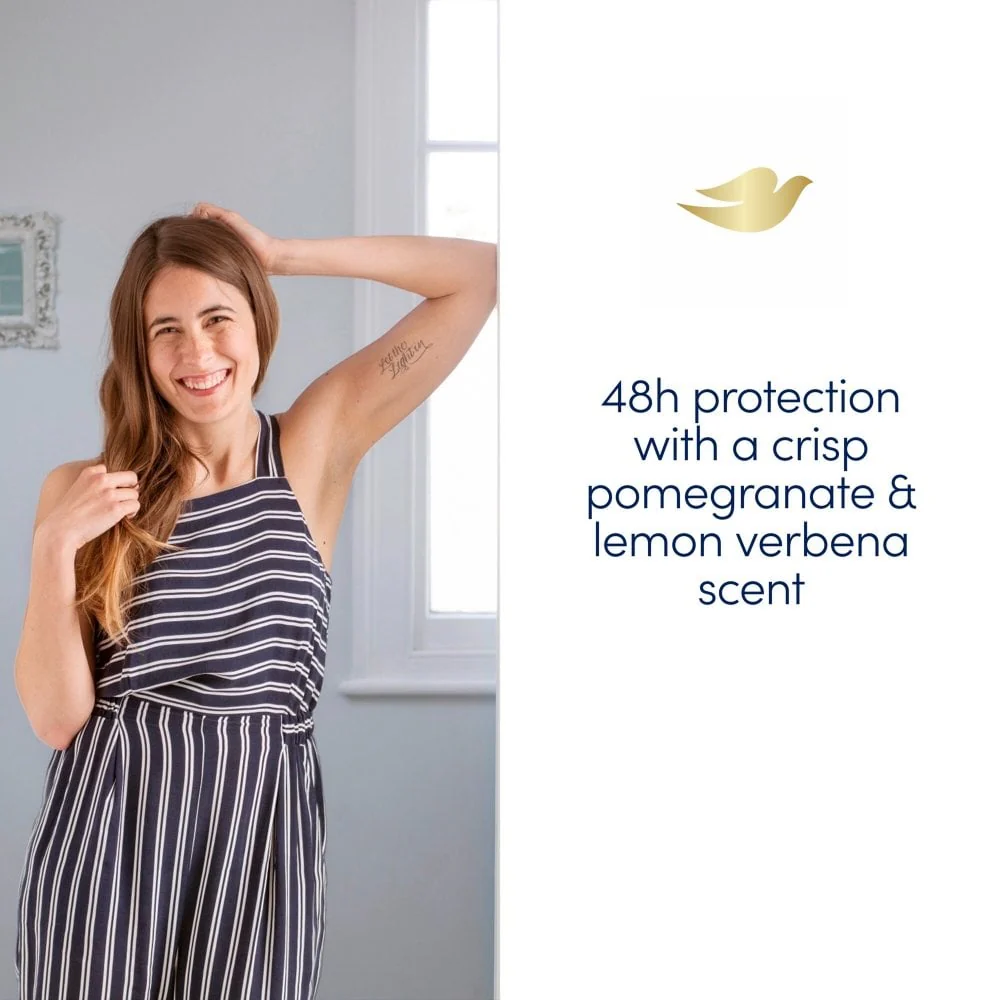 Dove Maximum Protection 48h Pomegranate & Lemon Verbena Anti-Perspirant Deodorant Stick 45ml - Image 4
