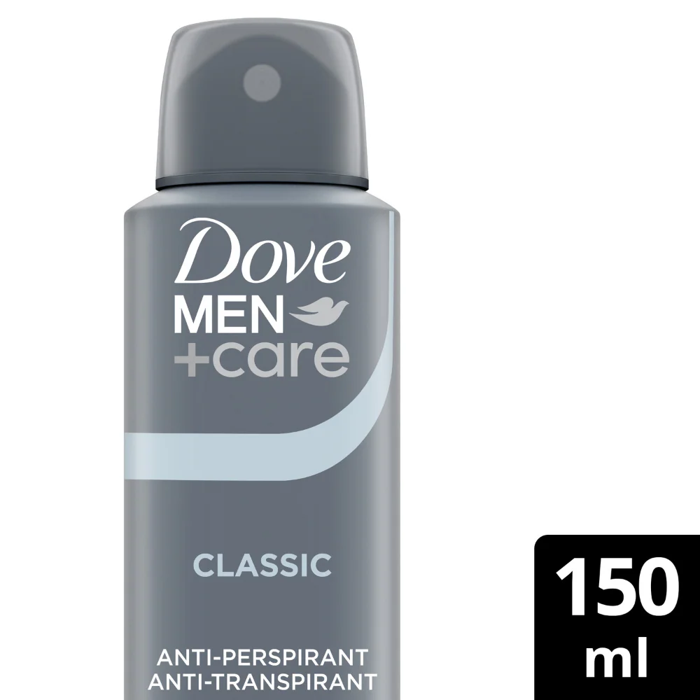 Dove Men+Care 48h Classic Anti-Perspirant Deodorant Spray 150ml - Image 2