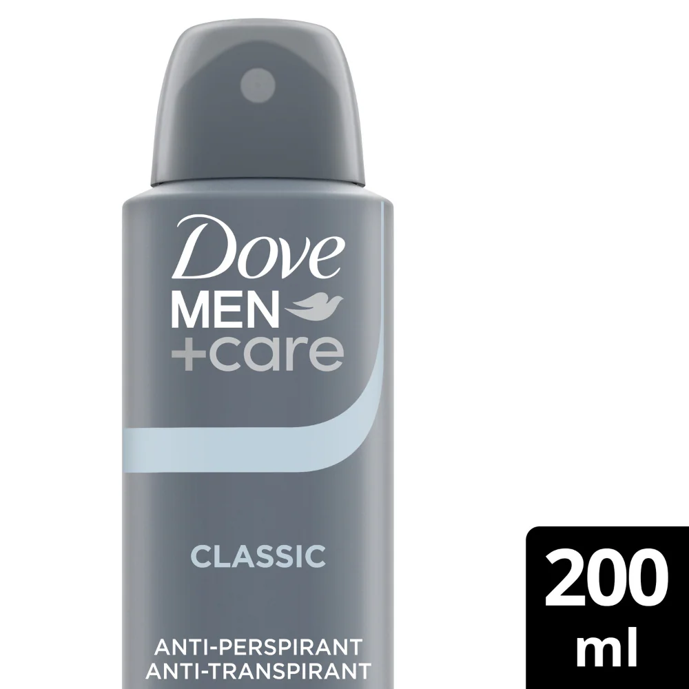 Dove Men+Care 48h Classic Anti-Perspirant Deodorant Spray 200ml - Image 2