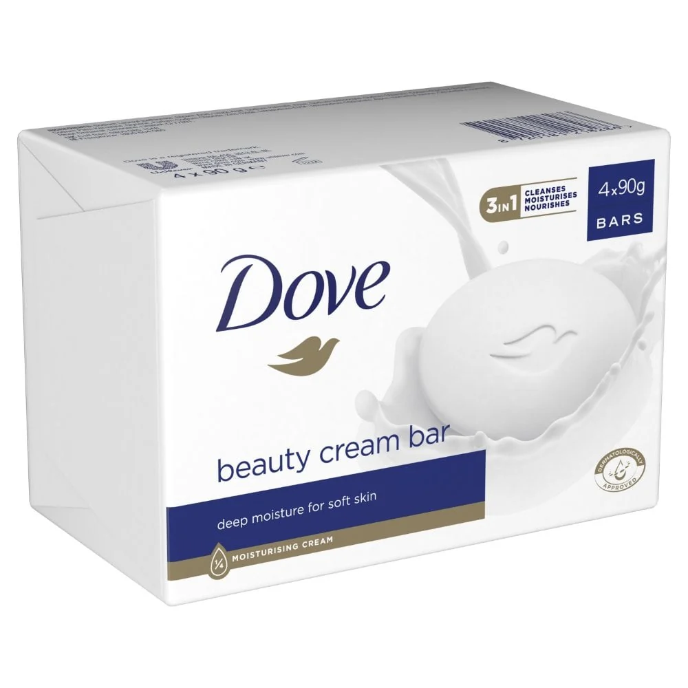 Dove Original Beauty Cream Soap Bar 4 x 90g - Image 5