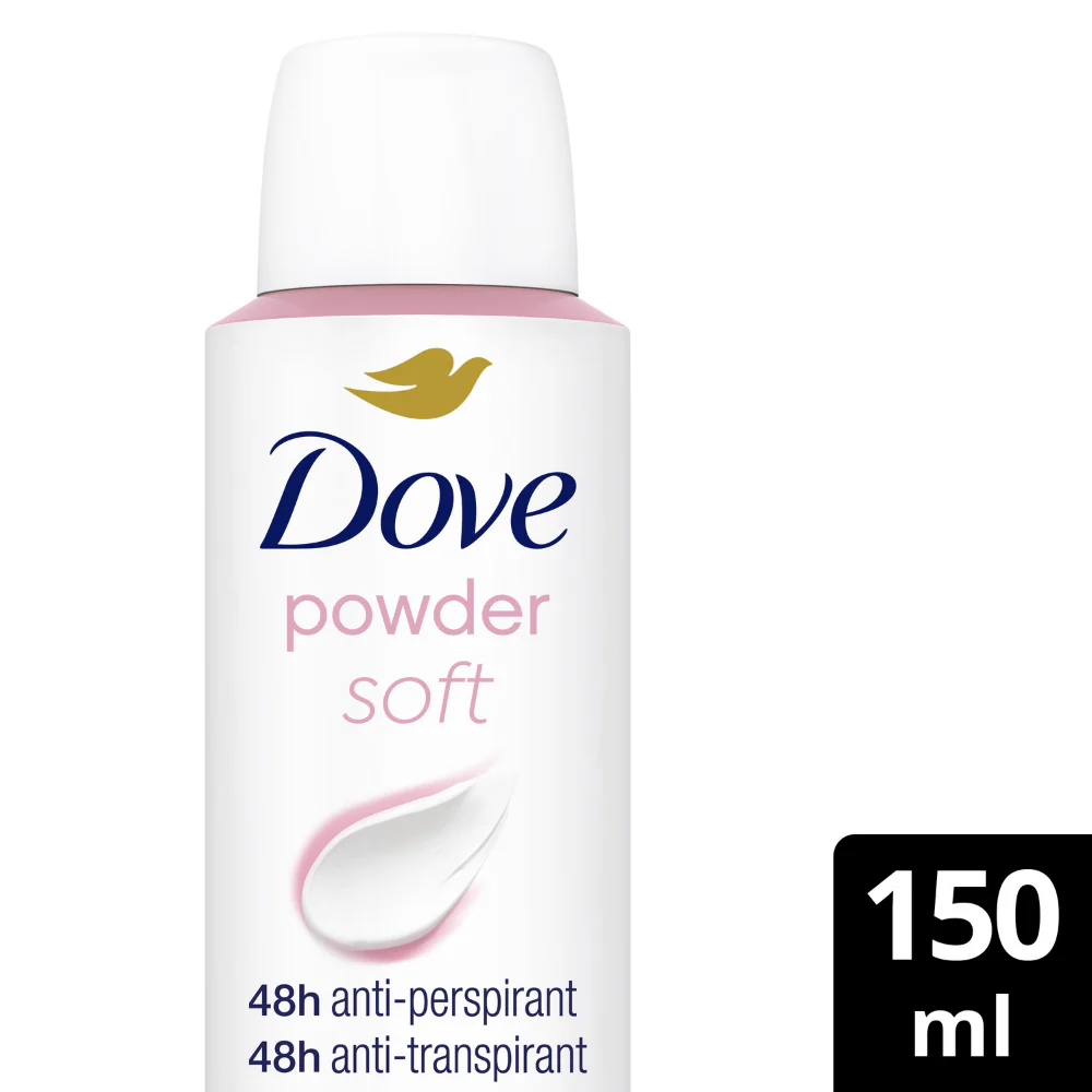 Dove Powder Soft 48h Anti-Perspirant Deodorant Spray 150ml - Image 2