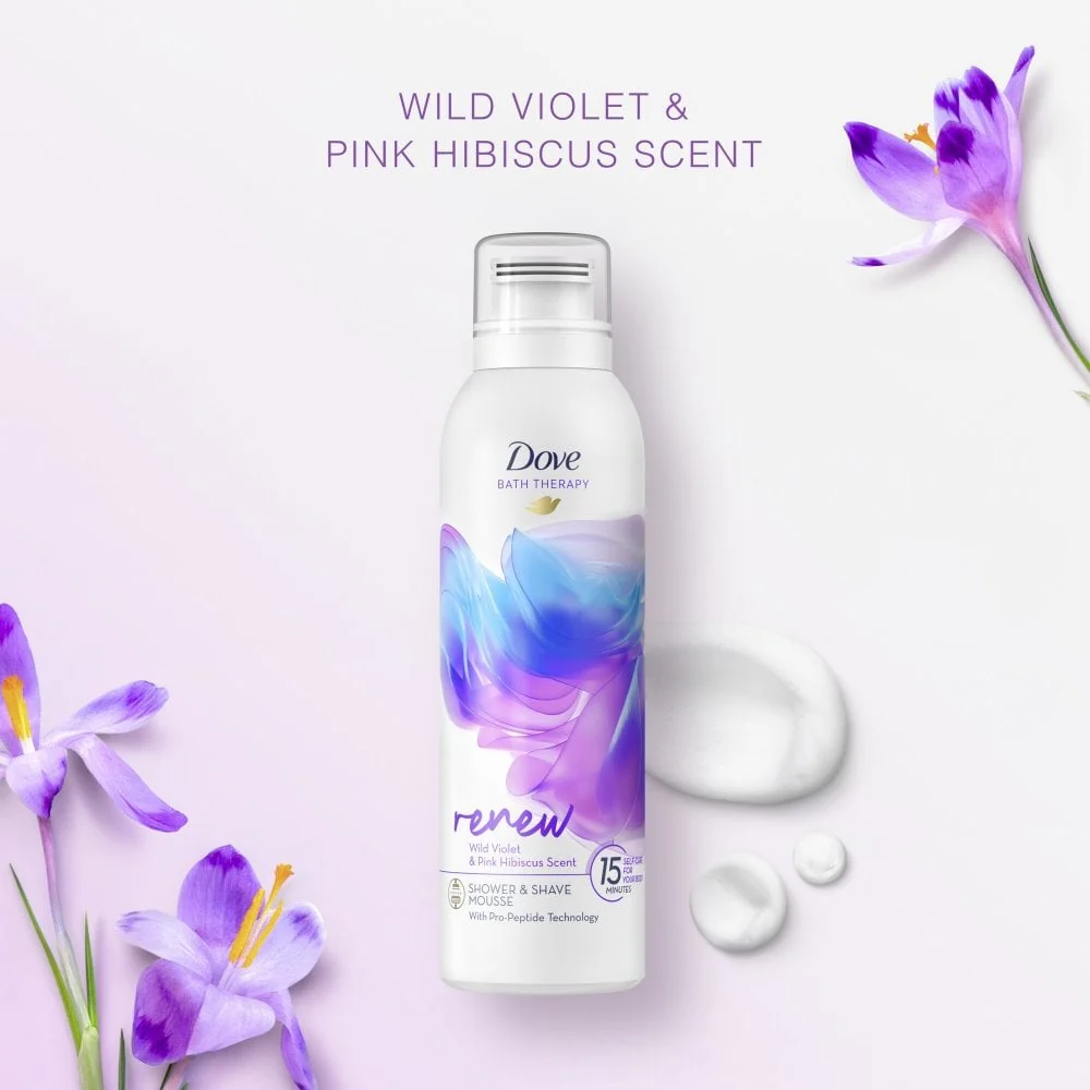 Dove Renew Shower & Shave Mousse 200ml - Image 3