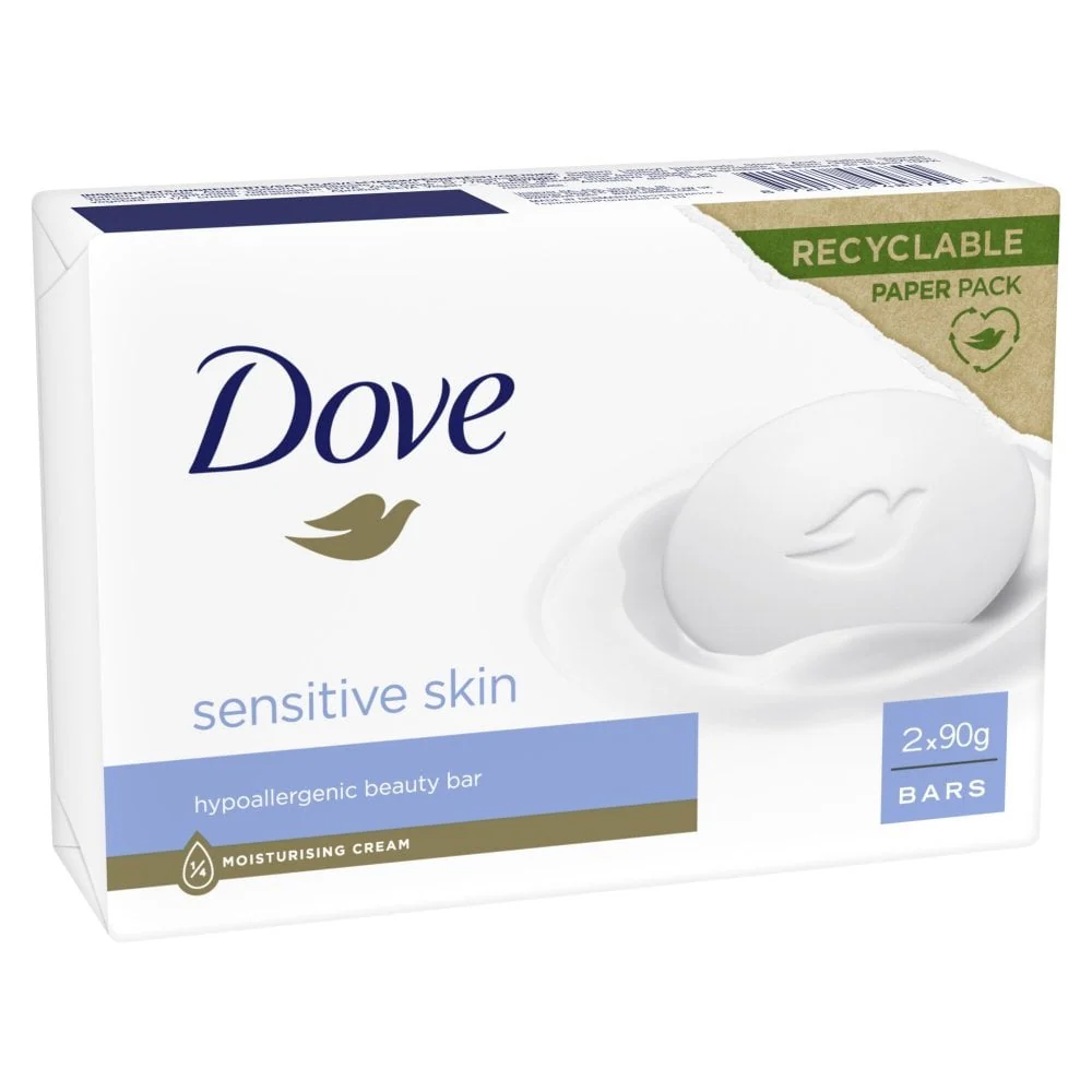 Dove Sensitive Skin Beauty Bar 2 x 90g - Image 2