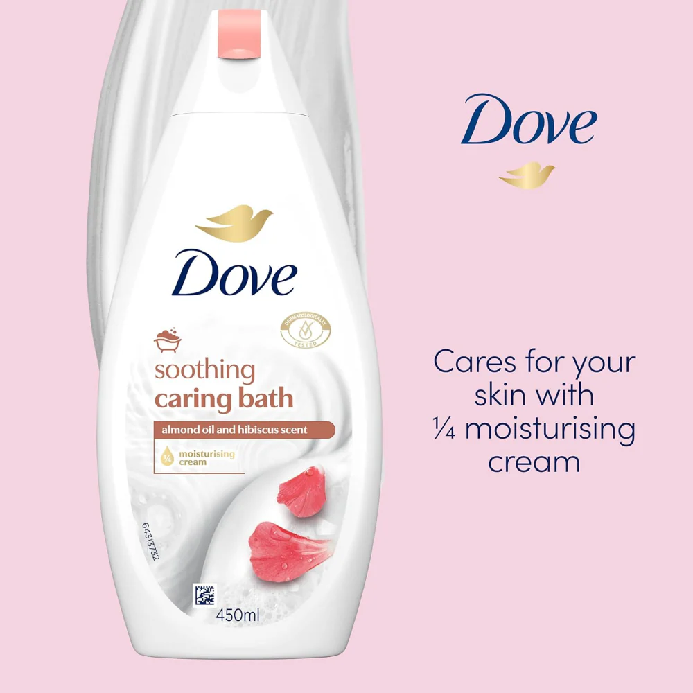 Dove Soothing Caring Bath Soak 450ml - Image 3