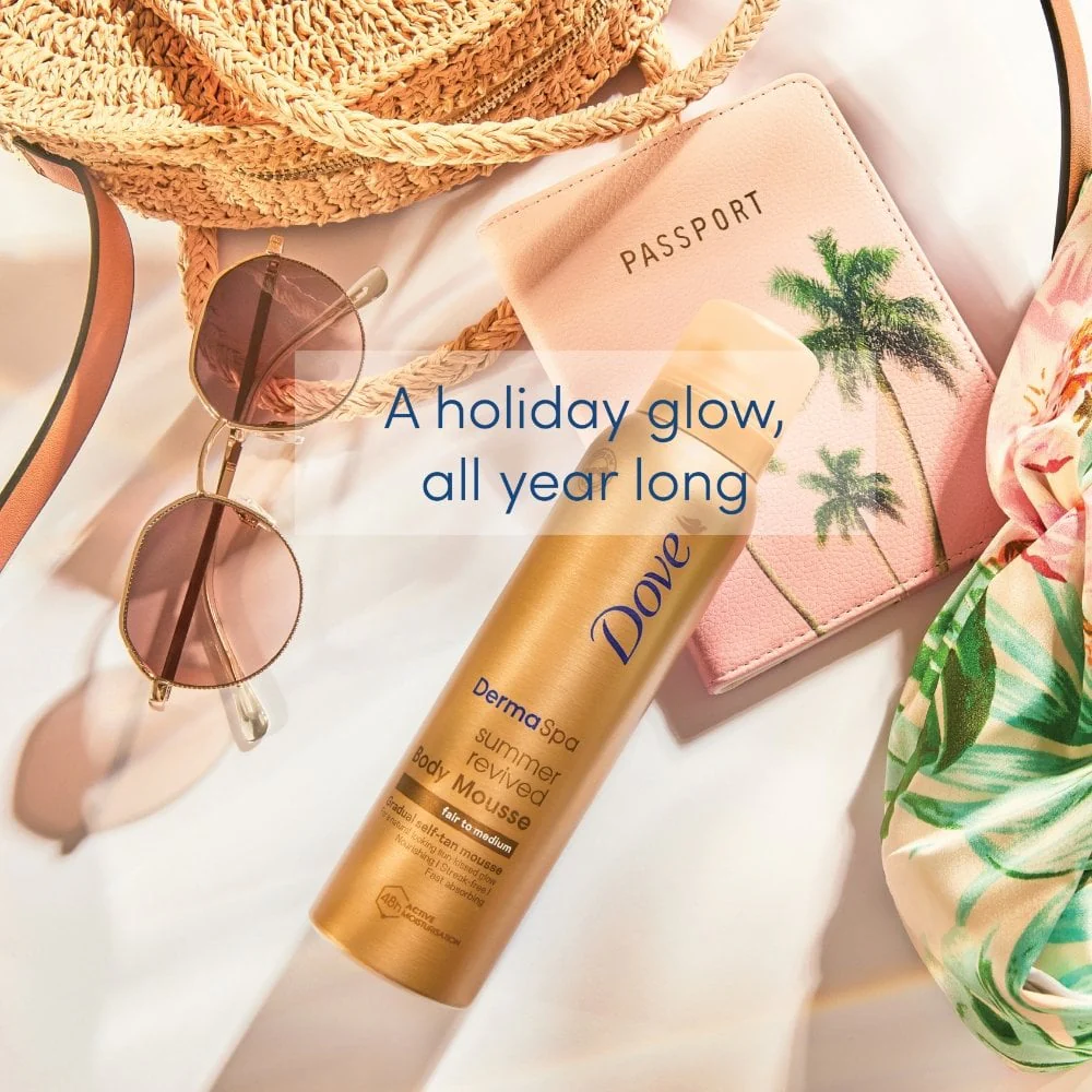 Dove Summer Revived Gradual Self Tanning Body Mousse Light To Medium 150ml - Image 2