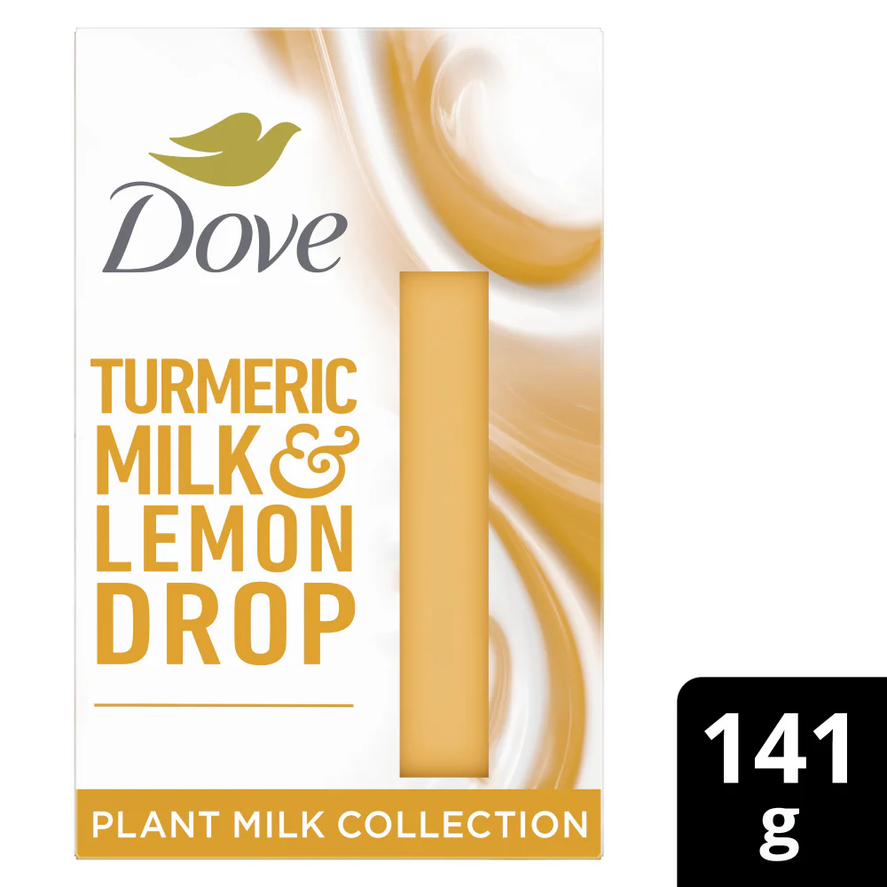 Dove Turmeric Milk & Lemon Drop Plant Milk Cleansing Bar 141g - Image 2