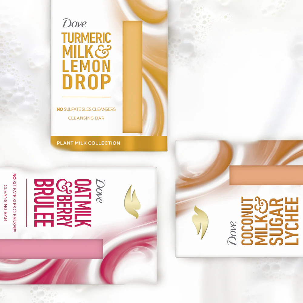 Dove Turmeric Milk & Lemon Drop Plant Milk Cleansing Bar 141g - Image 6